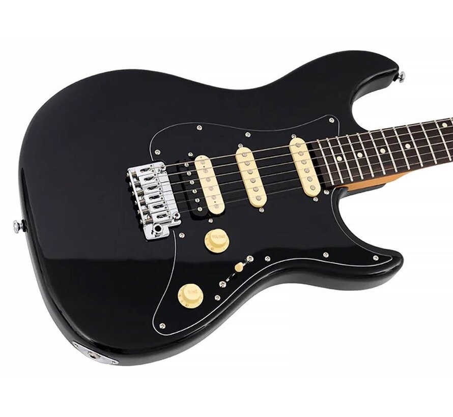 Sire S3+ HSS BK Larry Carlton elektrische gitaar | Black | New Gen