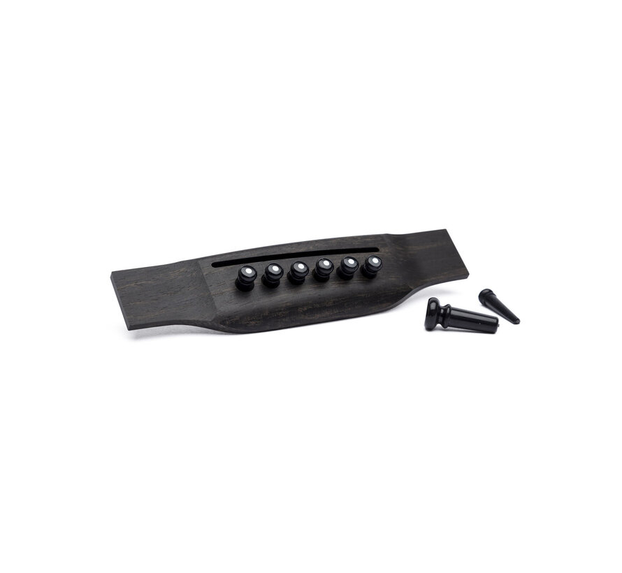 Martin & Co | Bridge & Endpin Set | Black/  White