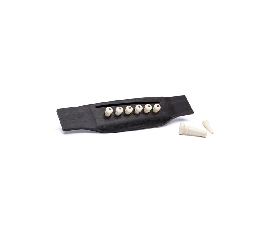 Martin & Co | Bridge & Endpin Set | White/ Tortoise