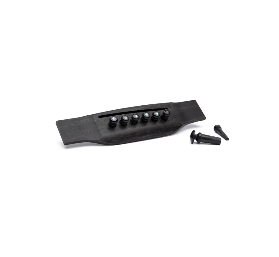 Martin & Co | Bridge & Endpin Set | Ebony/ Pearl
