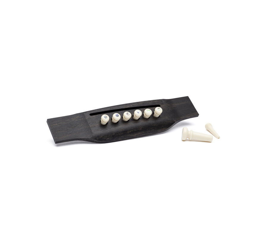 Martin & Co | Bridge & Endpin Set | White/ Pearl