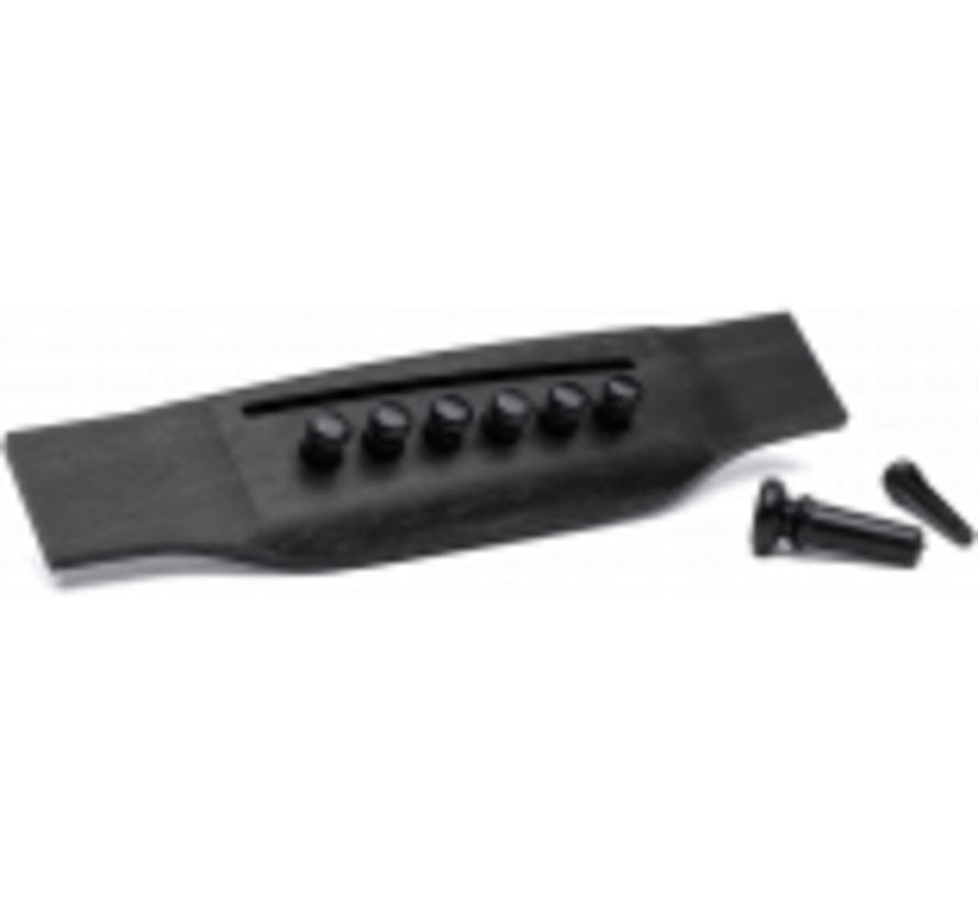 Martin & Co | Bridge & Endpin Set | Polished Black