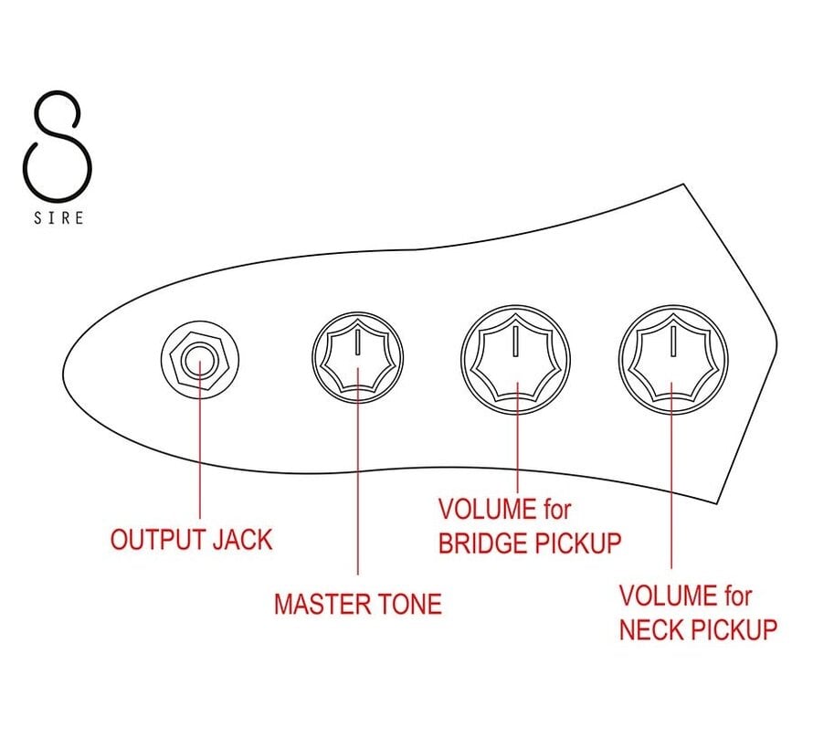 Sire V3P 4/BKS Basgitaar | V3-Passive Series Marcus Miller 4-string