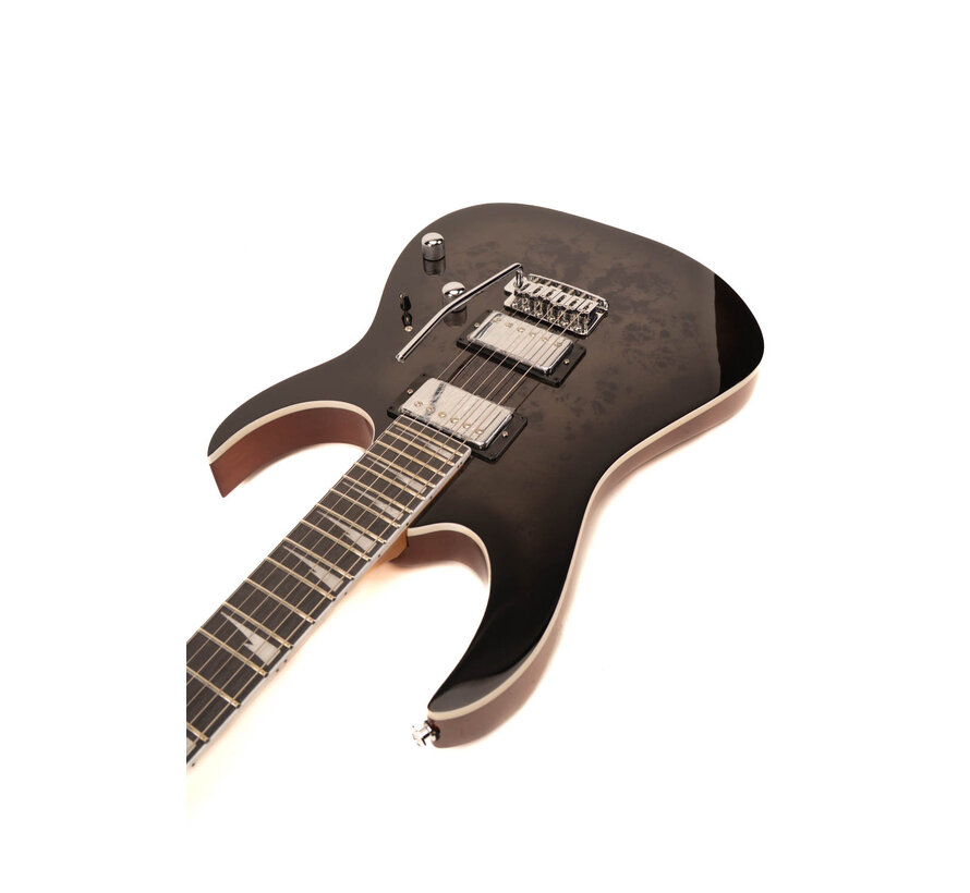 Ibanez GRG220PA1-BKB Transparent Brown Black Burst