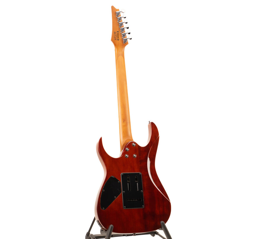 Ibanez GRG220PA1-BKB Transparent Brown Black Burst