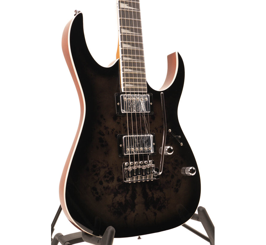 Ibanez GRG220PA1-BKB Transparent Brown Black Burst
