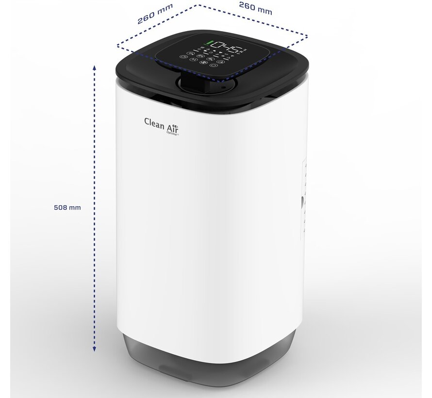 Clean Air Optima CA-808 - 2in1 Hybride Luchtbevochtiger en Luchtreiniger