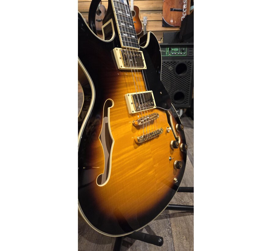 Ibanez JSM10 Vintage Yellow Sunburst John Scofield signature | Tweedehands