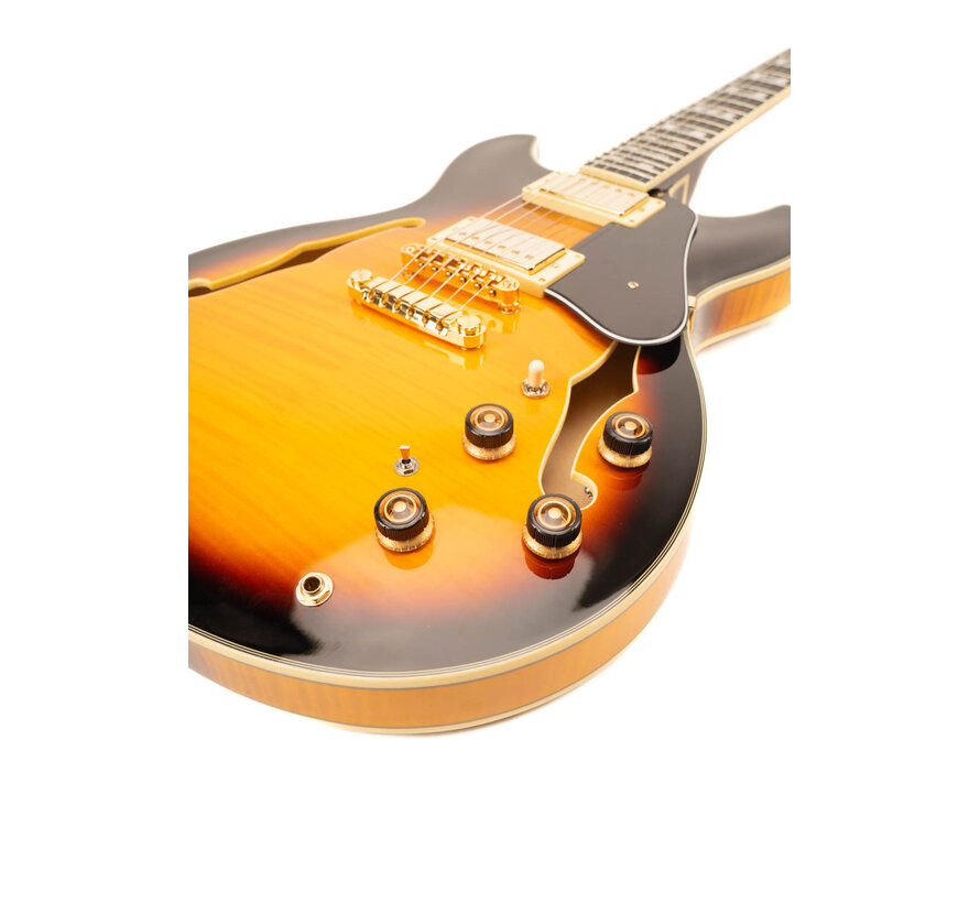 Ibanez JSM10 Vintage Yellow Sunburst John Scofield signature | Tweedehands
