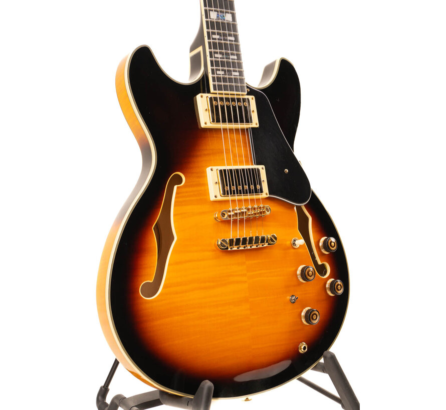 Ibanez JSM10 Vintage Yellow Sunburst John Scofield signature | Tweedehands