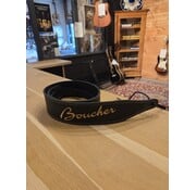 Boucher Boucher Guitar Strap Black Premium Leather | Gitaarband