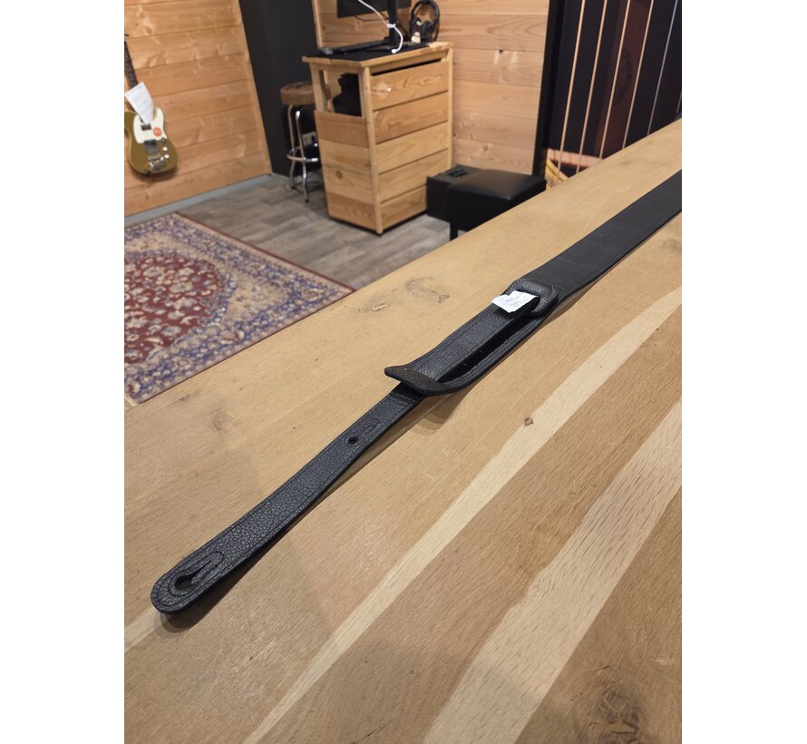 Boucher Guitar Strap Black Premium Leather | Gitaarband