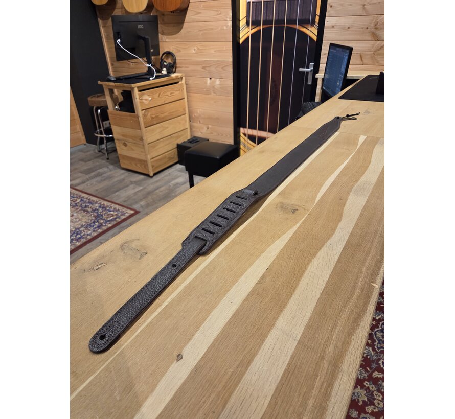 Boucher Guitar Strap Dark Brown Premium Leather | Gitaarband