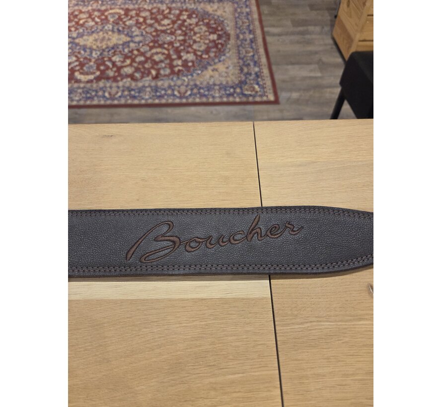 Boucher Guitar Strap Dark Brown Premium Leather | Gitaarband