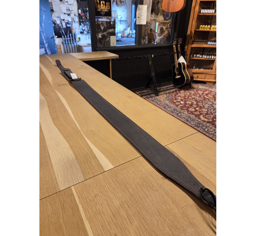 Boucher Guitar Strap Dark Brown Premium Leather | Gitaarband