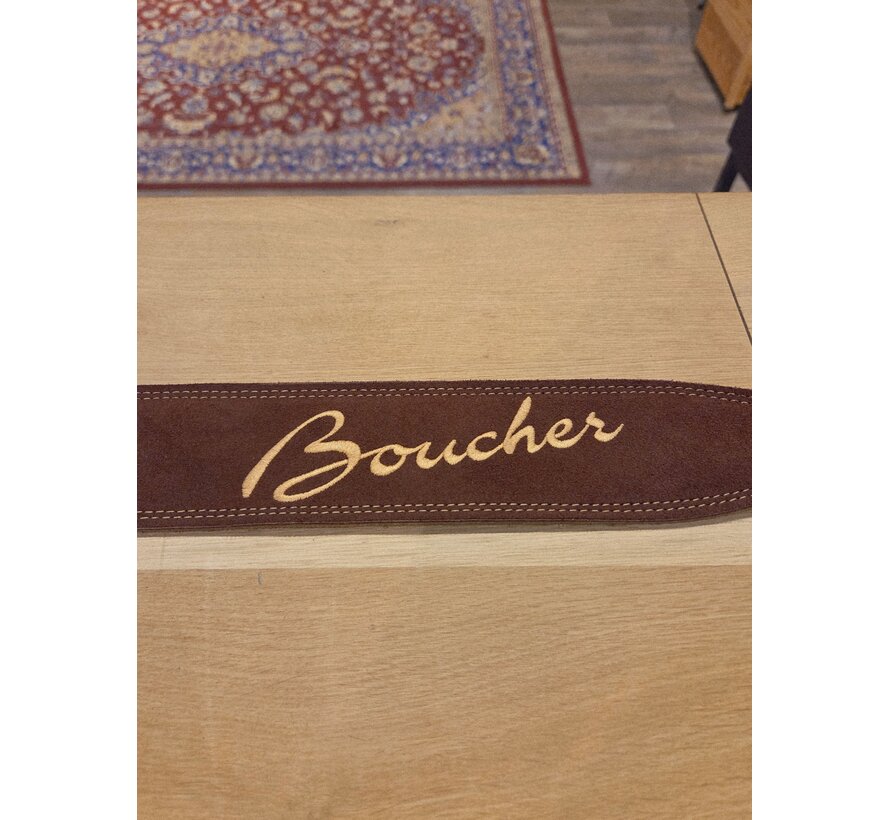 Boucher Guitar Strap Brown Suede | Gitaarband