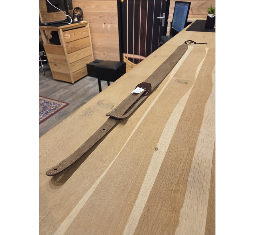 Boucher Guitar Strap Brown Suede | Gitaarband