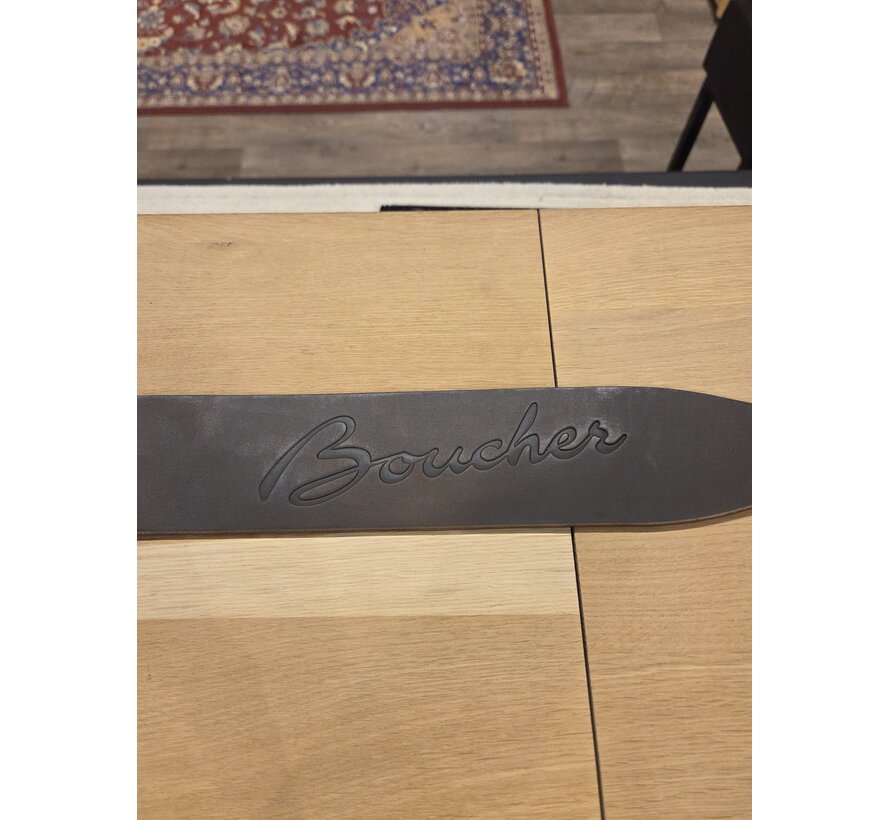 Boucher Guitar Strap Dark Brown Leather | Gitaarband