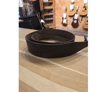 Boucher Boucher Guitar Strap Dark Brown Leather | Gitaarband