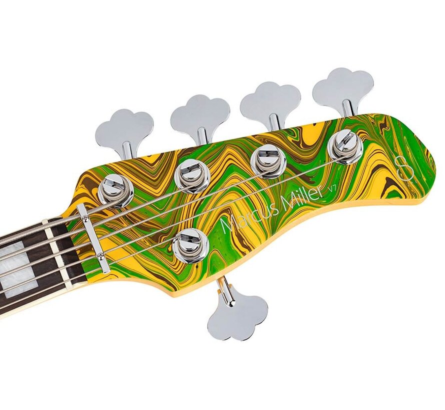 Sire V7N A5/ Yellow Swirl | Jazz Basgitaar | New Gen