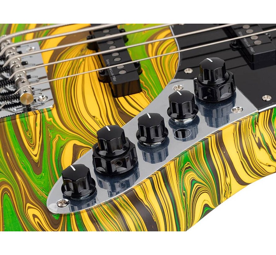 Sire V7N A5/ Yellow Swirl | Jazz Basgitaar | New Gen