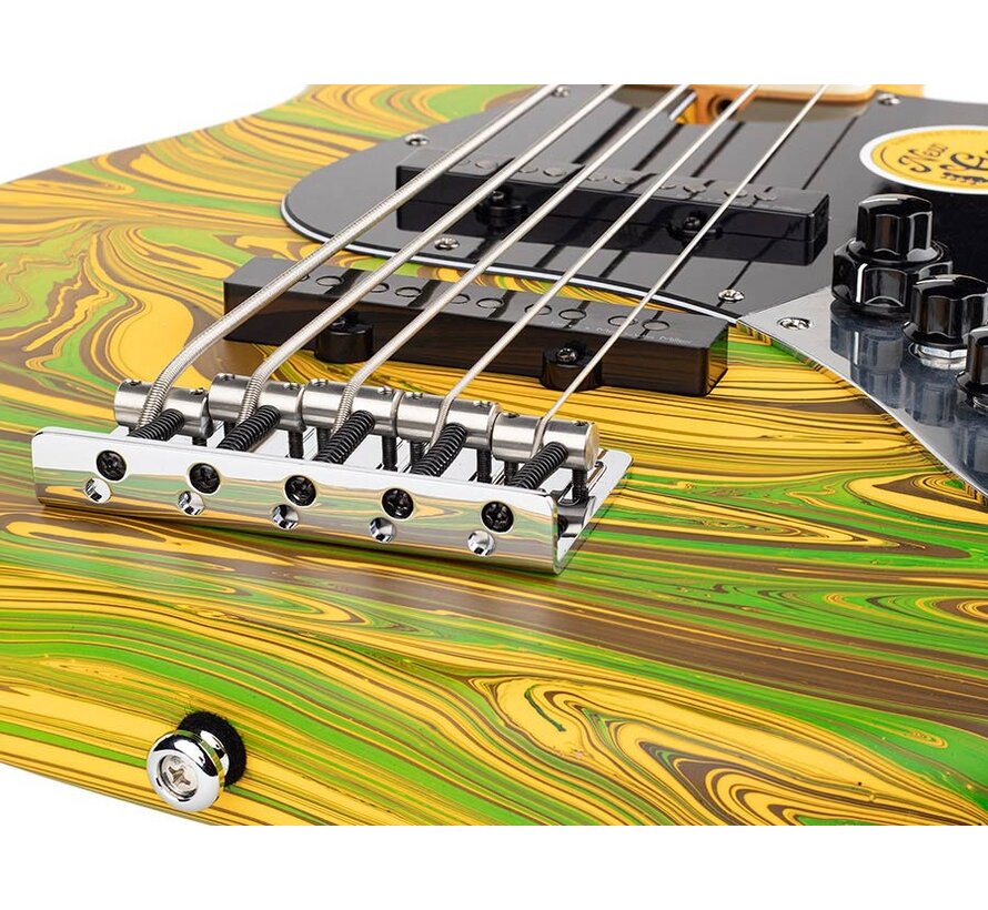 Sire V7N A5/ Yellow Swirl | Jazz Basgitaar | New Gen