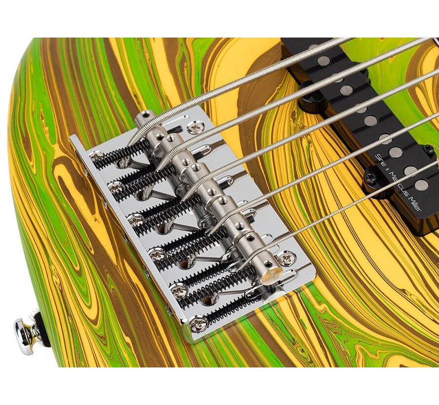 Sire V7N A5/ Yellow Swirl | Jazz Basgitaar | New Gen