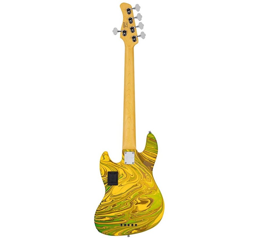 Sire V7N A5/ Yellow Swirl | Jazz Basgitaar | New Gen