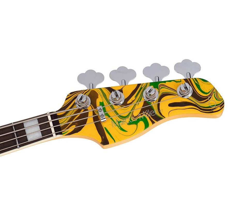 Sire V7N A4/  Yellow Swirl | Jazz Basgitaar | New Gen