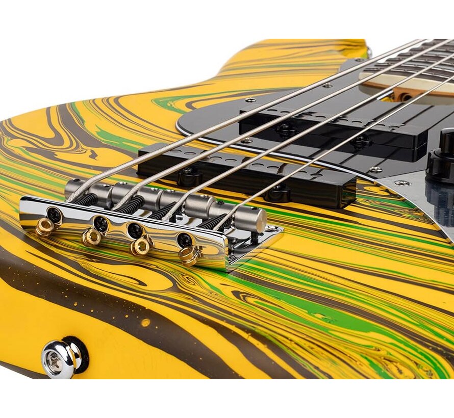 Sire V7N A4/  Yellow Swirl | Jazz Basgitaar | New Gen