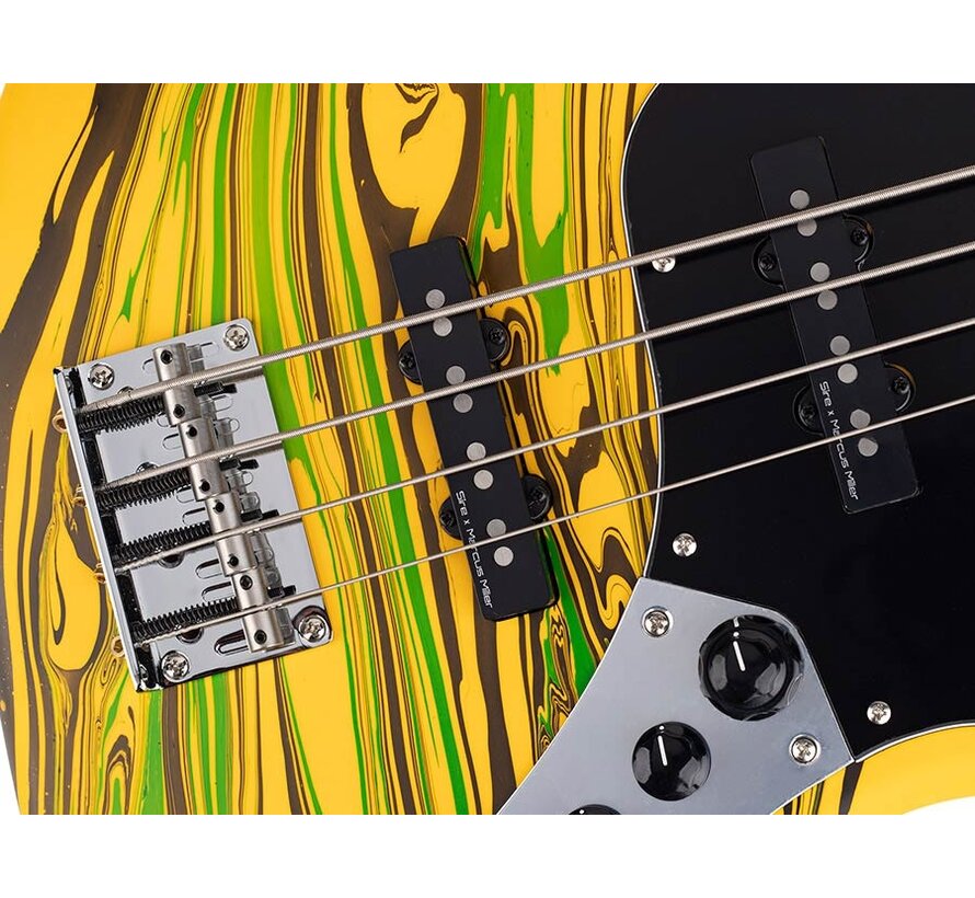 Sire V7N A4/  Yellow Swirl | Jazz Basgitaar | New Gen