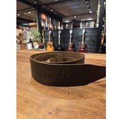 Boucher Boucher Guitar Strap Dark Brown Leather | Gitaarband