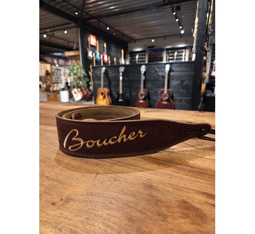 Boucher Boucher Guitar Strap Brown Suede | Gitaarband