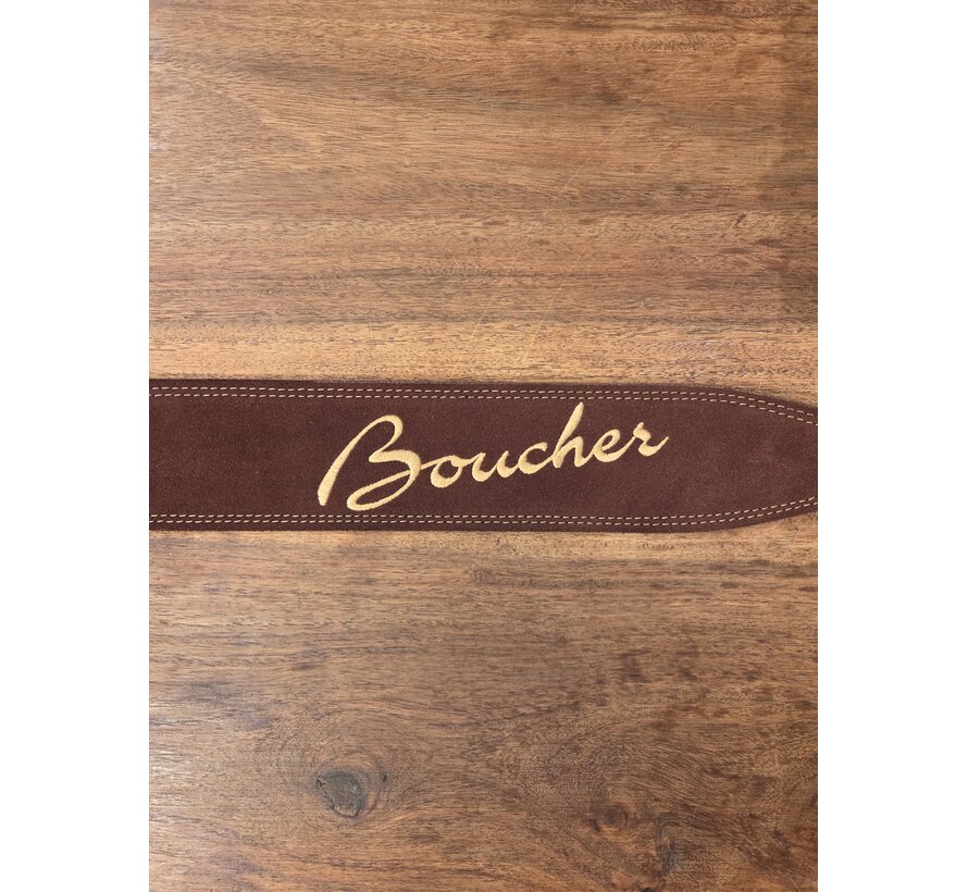Boucher Guitar Strap Brown Suede | Gitaarband