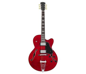 Sire USA Sire H7F STR | Sire H Series | Larry Carlton electric archtop guitar | See Through Red