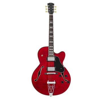Sire USA Sire H7F STR | Sire H Series | Larry Carlton electric archtop guitar | See Through Red