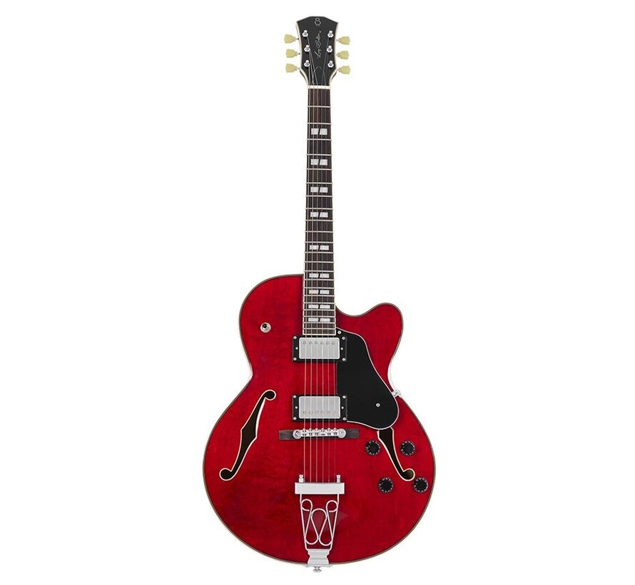 Sire H7F STR | Sire H Series | Larry Carlton electric archtop guitar | See Through Red