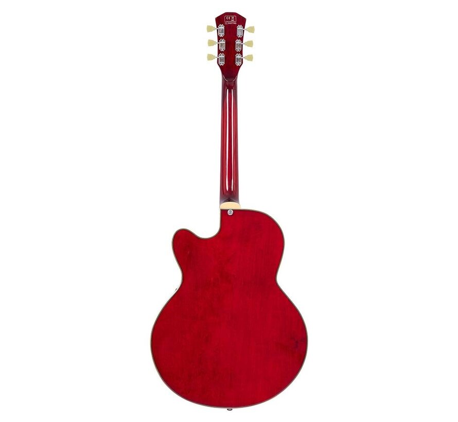 Sire H7F STR | Sire H Series | Larry Carlton electric archtop guitar | See Through Red