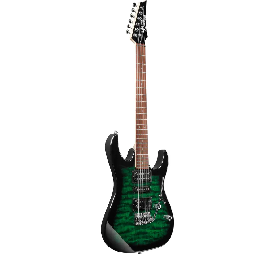 Ibanez GRX70QA-TEB Transparent Emerald Burst