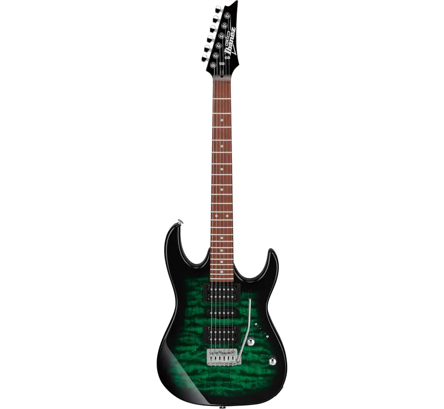 Ibanez GRX70QA-TEB Transparent Emerald Burst