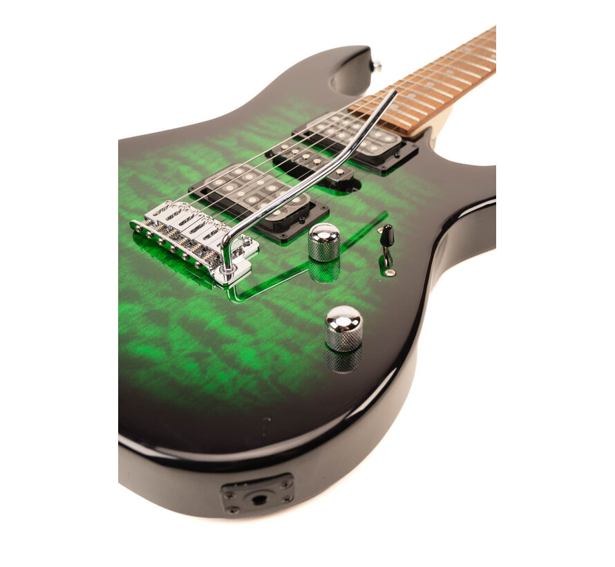 Ibanez GRX70QA-TEB Transparent Emerald Burst