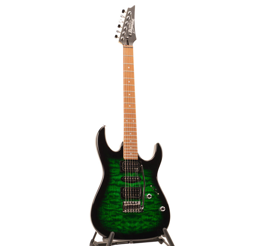 Ibanez GRX70QA-TEB Transparent Emerald Burst