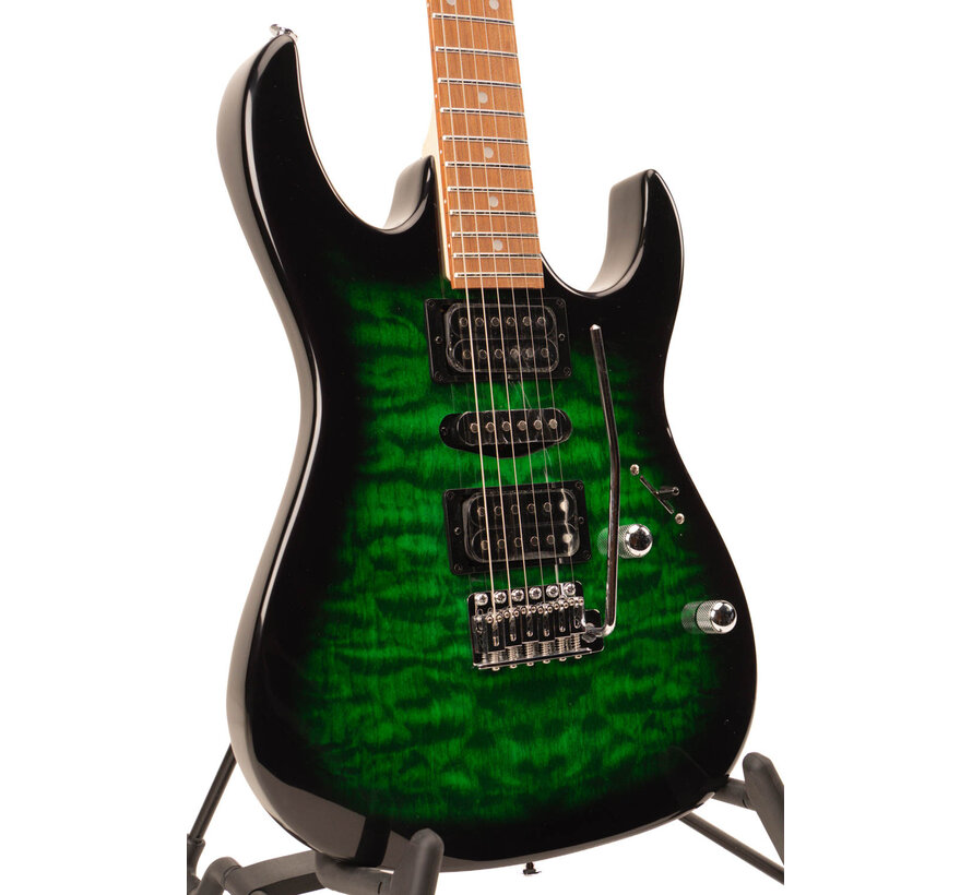 Ibanez GRX70QA-TEB Transparent Emerald Burst