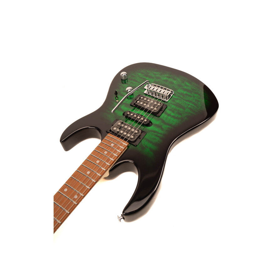 Ibanez GRX70QA-TEB Transparent Emerald Burst