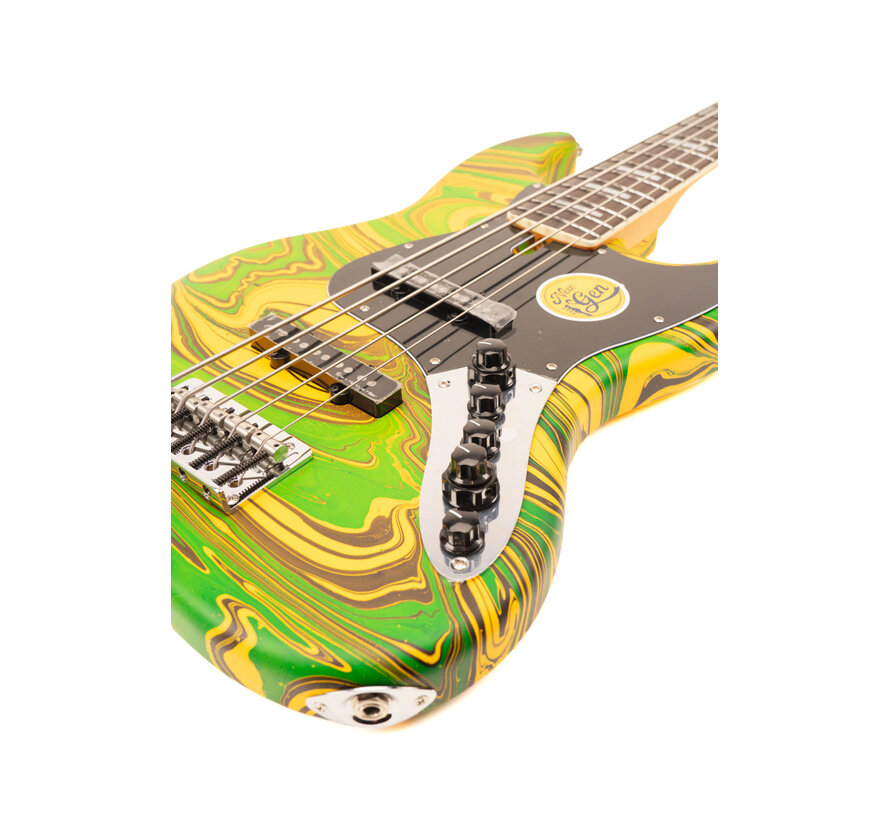 Sire V7N A5/ Yellow Swirl | Jazz Basgitaar | New Gen