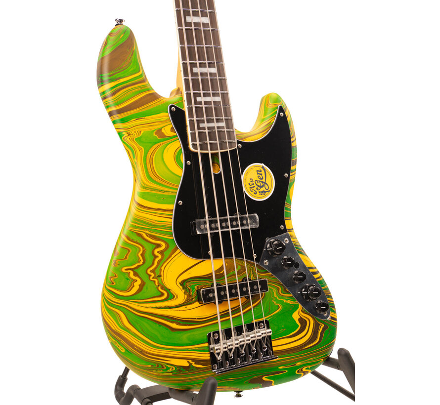 Sire V7N A5/ Yellow Swirl | Jazz Basgitaar | New Gen