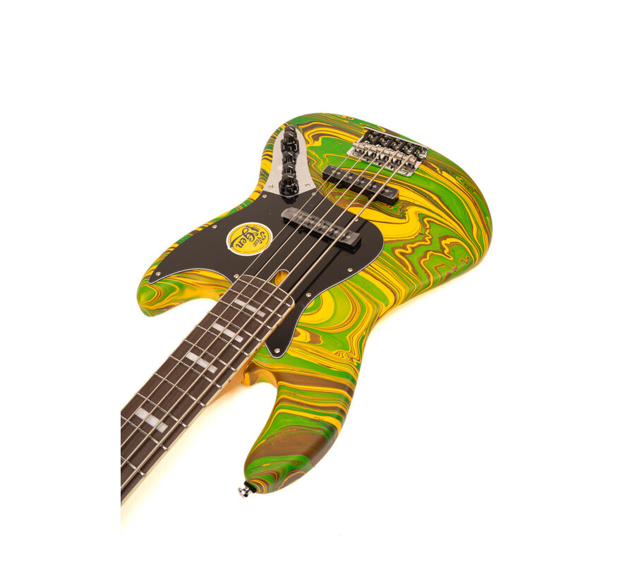 Sire V7N A5/ Yellow Swirl | Jazz Basgitaar | New Gen
