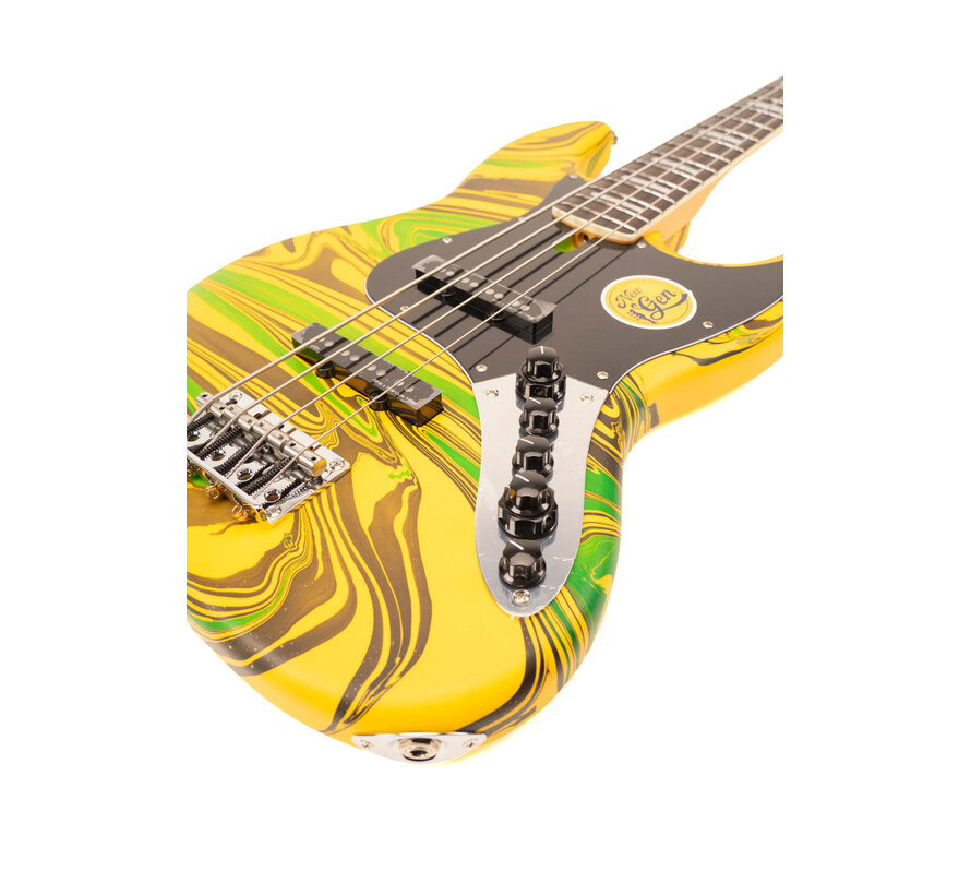 Sire V7N A4/ Yellow Swirl | Jazz Basgitaar | New Gen