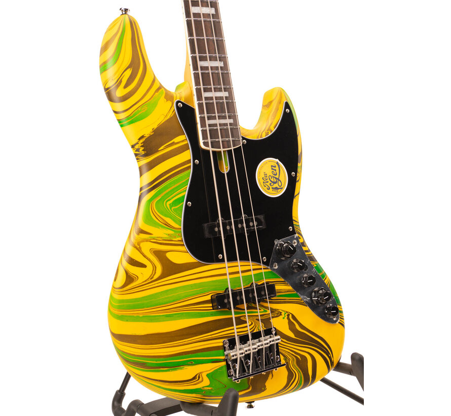 Sire V7N A4/ Yellow Swirl | Jazz Basgitaar | New Gen