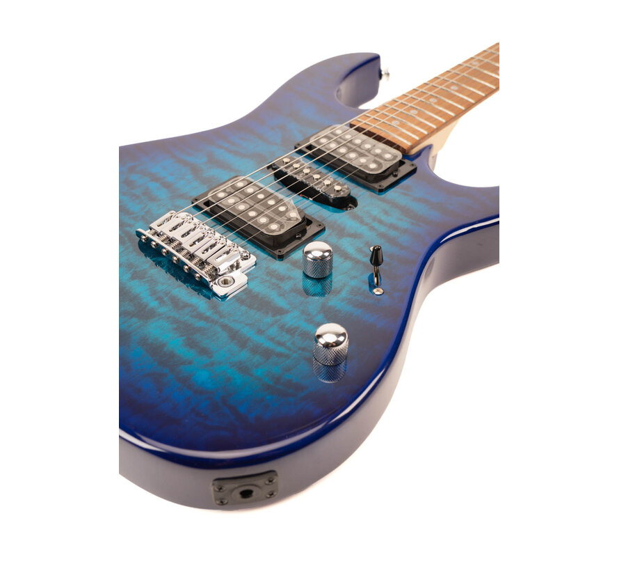 Ibanez GRX70QA-TBB Transparent Blue Burst